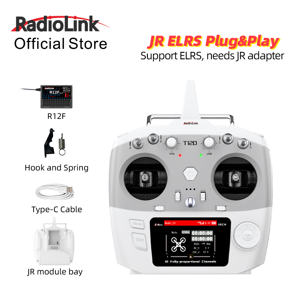 Drone Gimbal Controller - Module RadioLink T12D JR 12CH 2.4GHz
