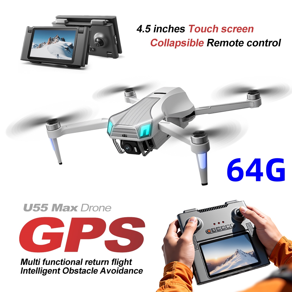 Drone GPS NCZOBOE U55 avec tél - Drone Gimbal 3 Axis avis et prix