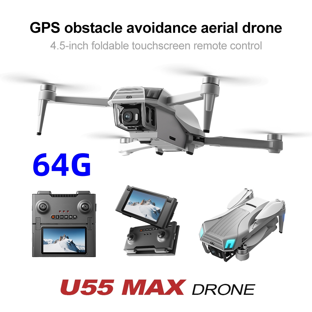 Drone GPS NCZOBOE U55 avec tél - Drone Gimbal 3 Axis avis et prix